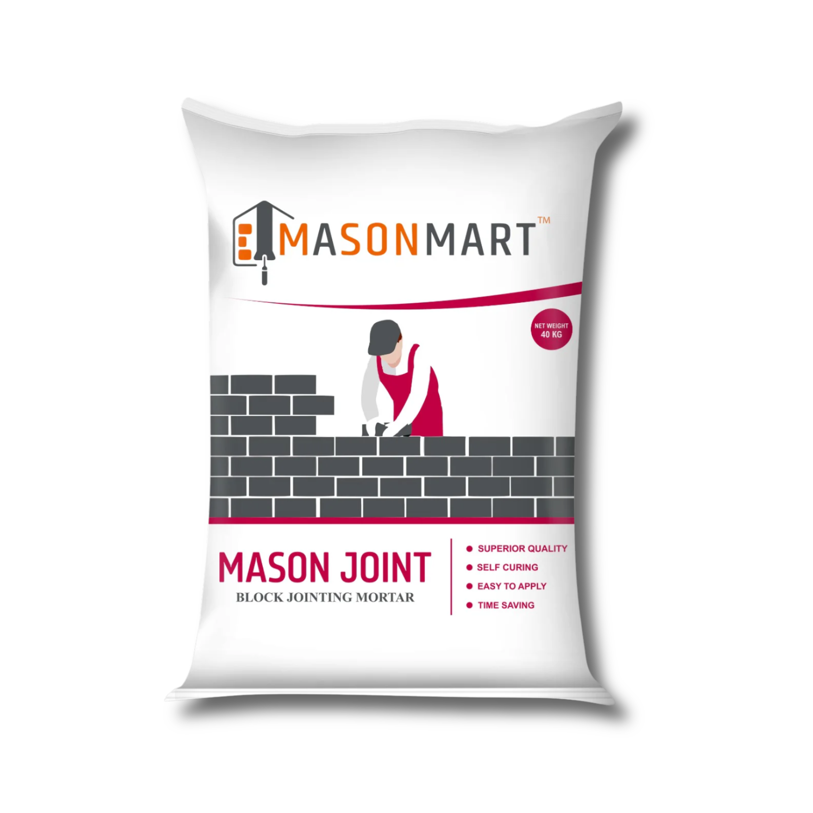MasonMart MasonJoint Block Jointing Mortar 40kg