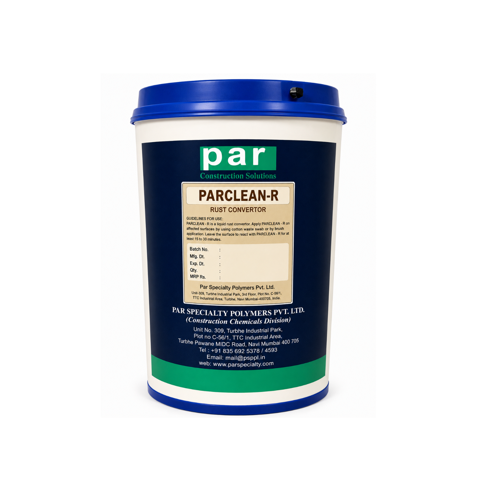 PAR CLEAN R (Rust Converter) - 1, 5 & 20 kg - Construction Material Delivery in Mumbai | MasonMart