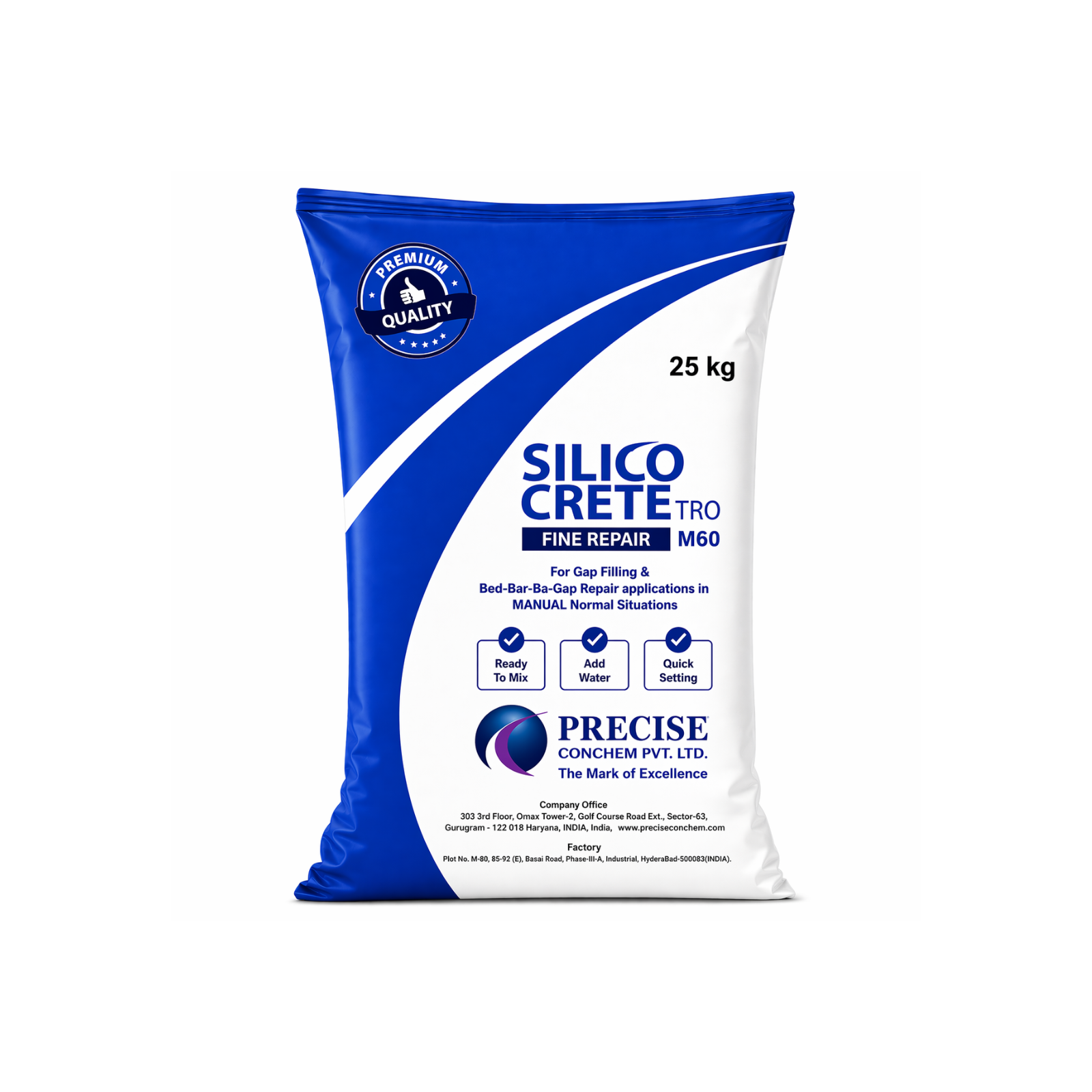 SILICO Crete M60 TRG Tie Rod Grout powder - Construction Material Delivery in Mumbai | MasonMart