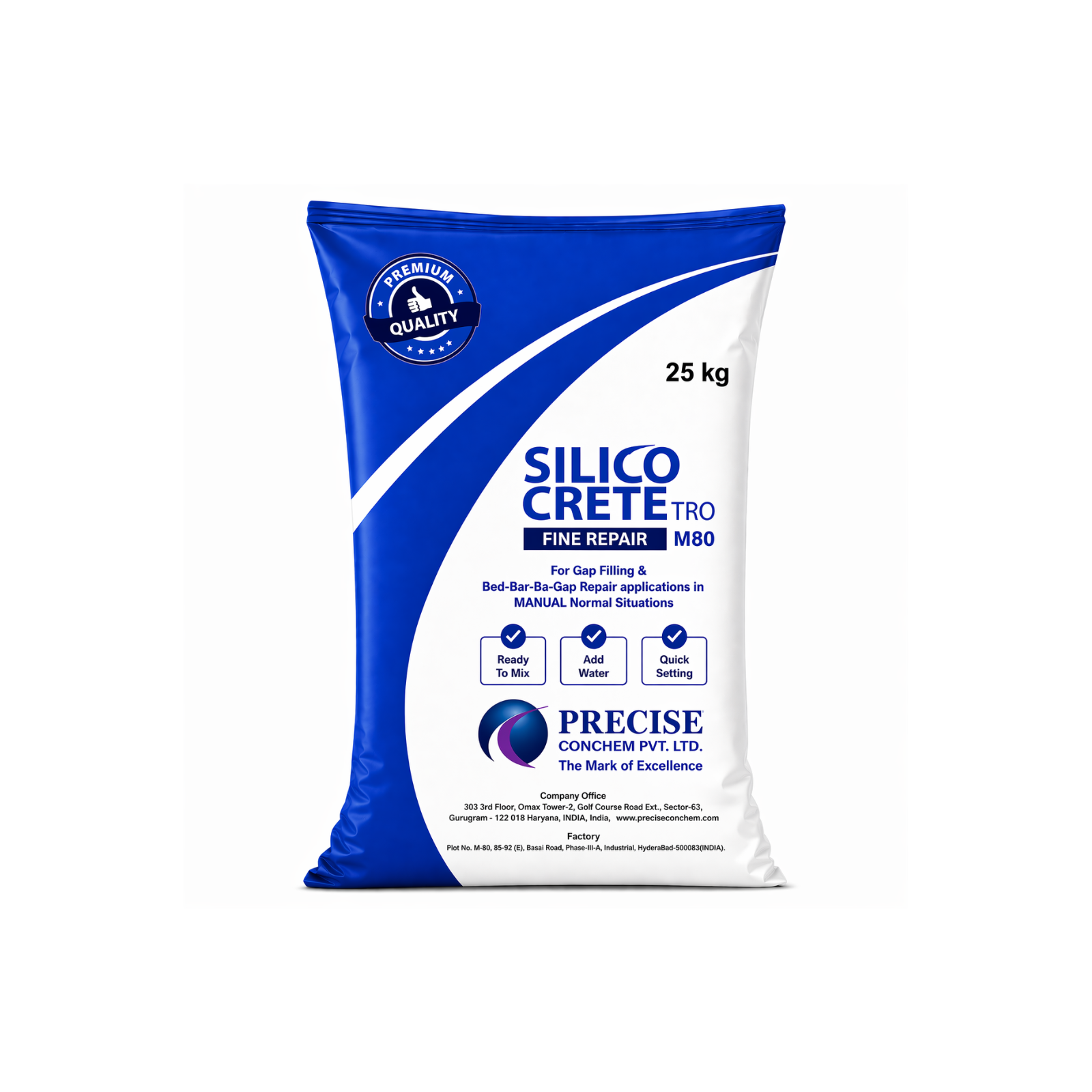 SILICO Crete M80 TRG Tie Rod Grout powder - Construction Material Delivery in Mumbai | MasonMart